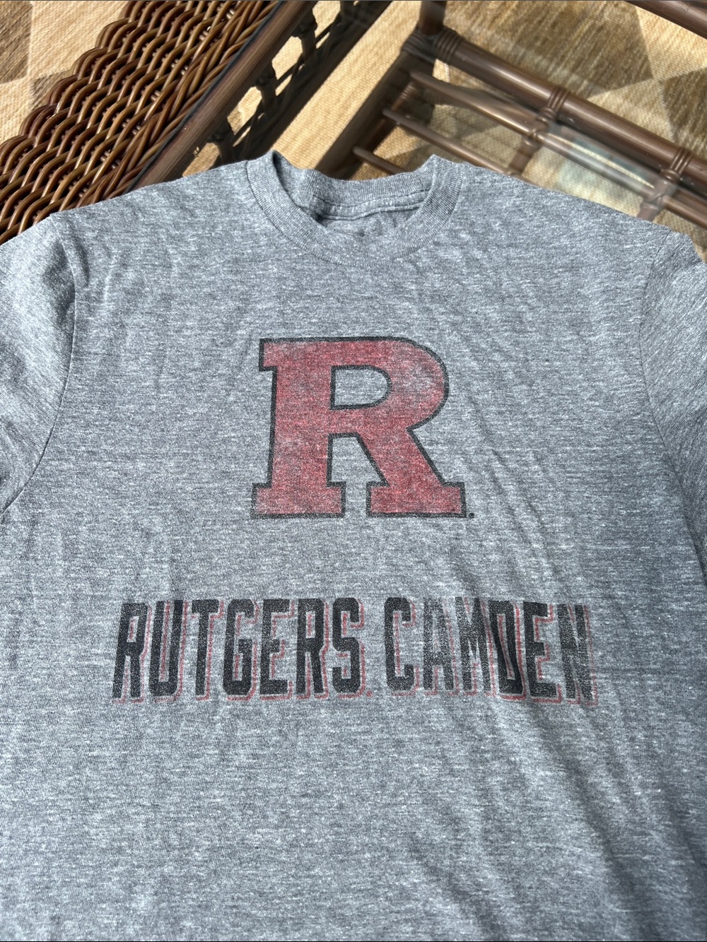 Champion Gray Rutgers Camden R Logo Tee - Picture 2 of 5